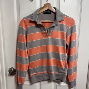 Vintage 80’s Women’s Striped Rugby Sweatshirt